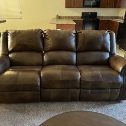 Couch,Recliner, Tv Stand