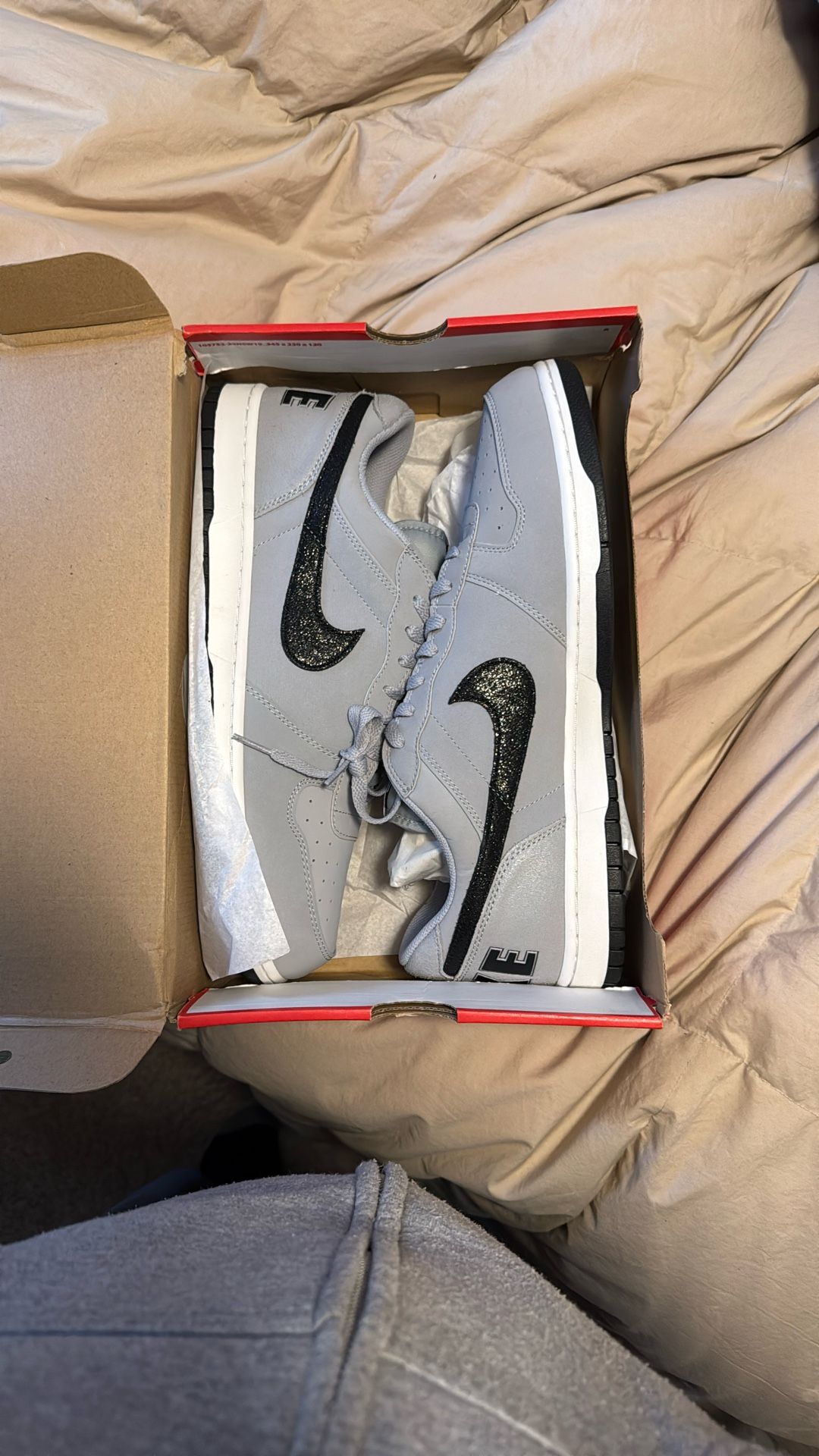 Nike Big Low Lux Size 15 (wolf Grey/black/white