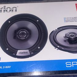 New Clarion SRG1623R 80 Watts 6.5-Inch 2-Way SRG Series Car Audio Coaxial Speakers 🔊 