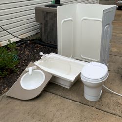 RV Shower, Sink, Toilet 