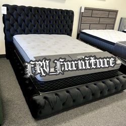 New Queen Bed Frame With Mattress 
