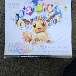 Prismatic Evolutions Elite Trainer Box Pokemon Center Exclusive
