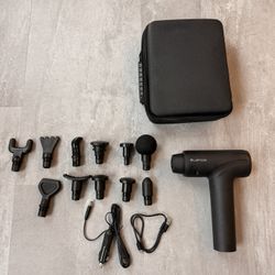ELEFOR Deep Tissue Massage Gun Kit - 11 Heads & Case - Tested Working
