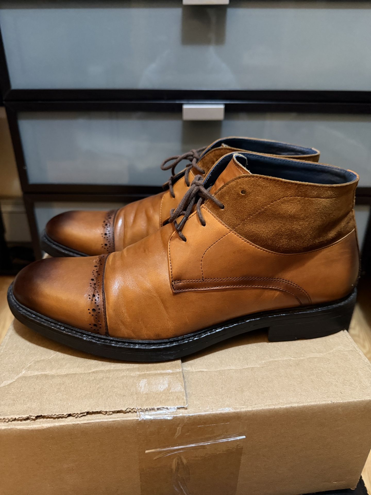 Men’s Leather Boots Size 10.5