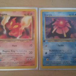 (2) First Edition Pokemon Cards
