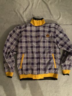 NBA Los Angeles Lakers Mens Size M Jacket Zip Up Reversible 2 Sided