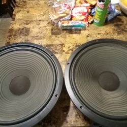 (2) 15" vintage pioneer replacement woofers