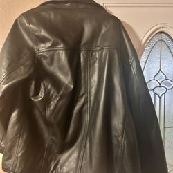 Leather Black Jacket XL