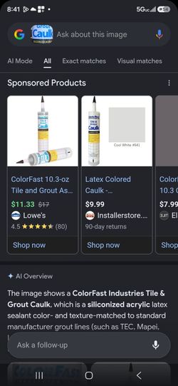 Tile clauk and grout