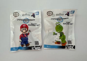 NEW MARIO KART NINTENDO WII K'NEX #38026 & #38028 MARIO & YOSHI BUILDING SETS