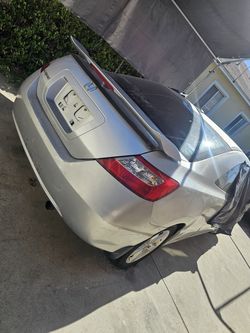 Honda Civic Trunk  With SI Spoiler Wing For2006 2011 Civic Coupe 2 Doors Silver Color in Great Condition