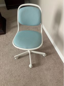 Blue desk chair