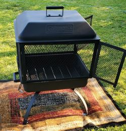 Coleman fire pit grill online