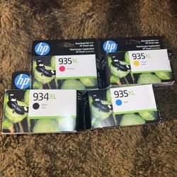 HP 934XL BLACK; HP 935XL - CYAN;MAGENTA;YELLOW JAUNE