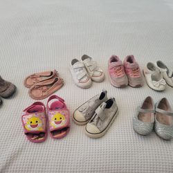 Lot Of Toddler Girl Size 7 Shoes