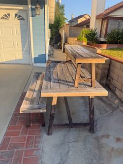 Wood Picnic Dining  Table Bench - DIY Project (FREE)