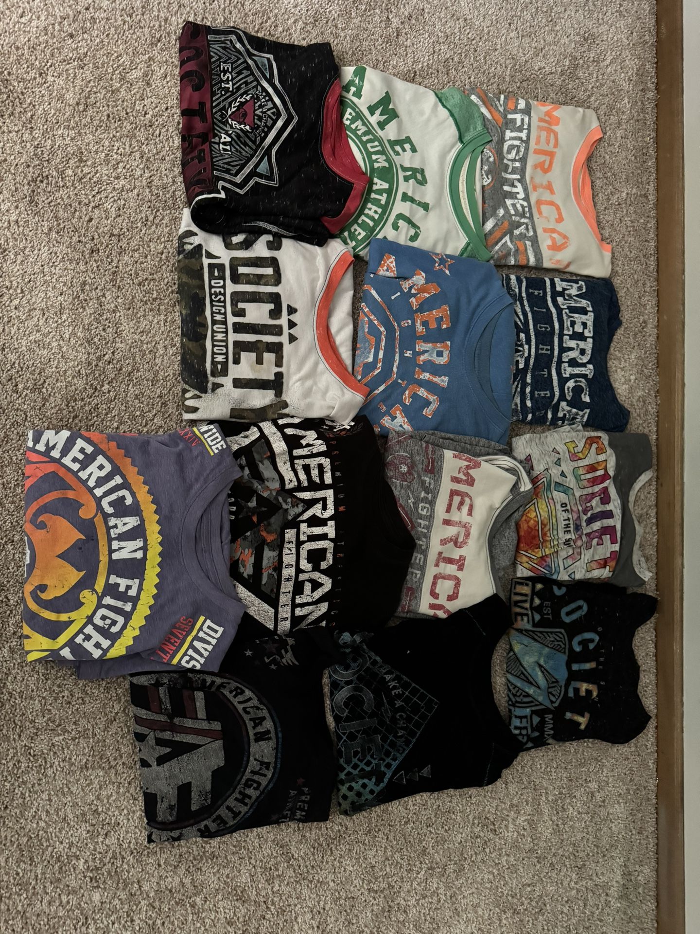 Large American Fight, Society, Buckle Brand, Name Brand Shirts