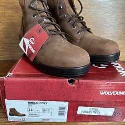 Wolverine 6” Steel Toe Boots - Size 11