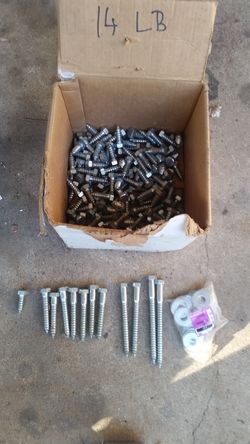 Screws, lag bolts