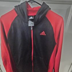 ADIDAS KIDS 14-16 Sweat Top Zipper Hoodie