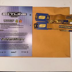 2 Skyline GA wristbands