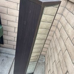 Spinning Mirror With Drawer Plus Shelf