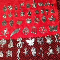 NEW ALLOY SILVER CHARMS MANY TO CHOOSE FROM