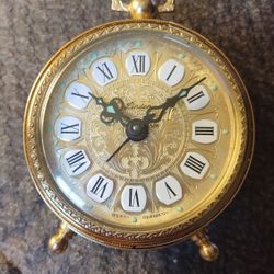 Linden West Germany Wind Up Vintage Alarm Clock 