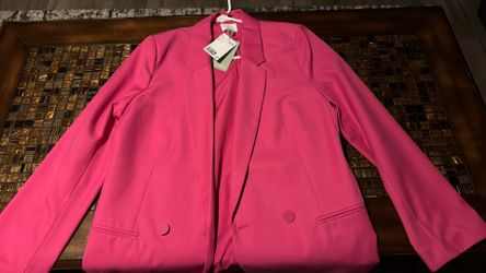 PINK SINGLE-BREASTED BLAZER Sz Small