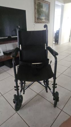 Drive Medical Lightweight Folding Transport Wheelchair - Reliable Mobility Support - Durable Steel Frame Compact Travel Design used good condition.