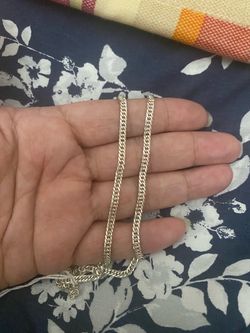 Real 925 Sterling Silver chain necklace 20 in
