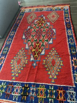 Antique Moroccan Handmade Carpet