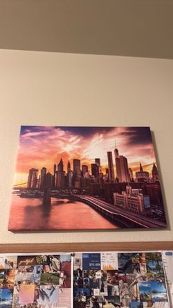 New York City Skyline Canvas Wall Art