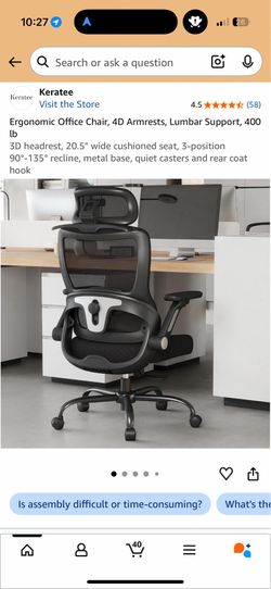 Brand New Ergonomic Office Chair with headrest