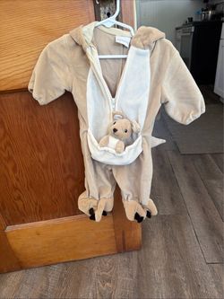 Miniwear Baby Kangaroo Animal Costume w/ Joey in Pouch 0-3 Months