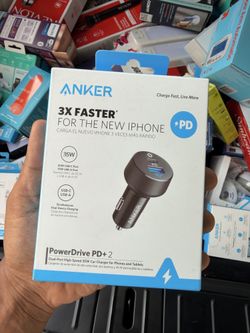 Anker PowerDrive PD+ 2 Car Charger, New, Damaged Box