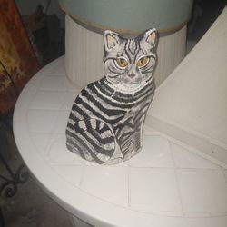 Lifelike Looking Cat Utensil Holder Or Flower Holder Or Flower Pot