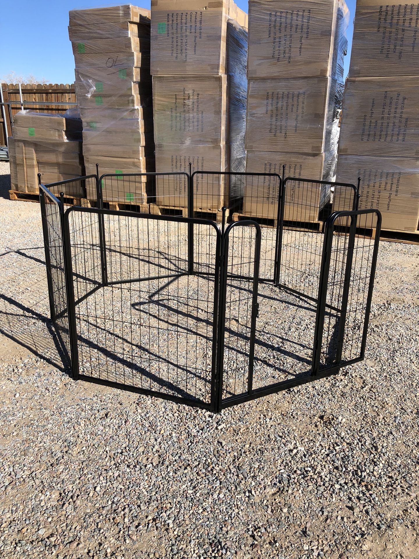 Brand New! 28” x 31.5” 8-Panel Metal Dog Playpen – Portable Pet Exercise Pen
