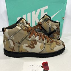 Nike SB Dunk High Pro ‘Desert Camo’ (BQ6826 200) Shoes Size: 8.5 M