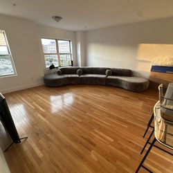 3 Piece Modular curved  sofa