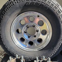 4 Truck Tires & Rims Whith 4 (2") Spacers