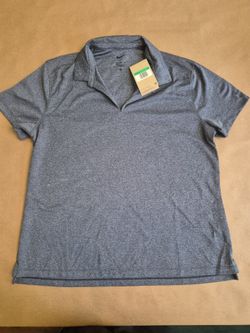 Nike Women's Golf Polo Size XL Blue Heather Gray
