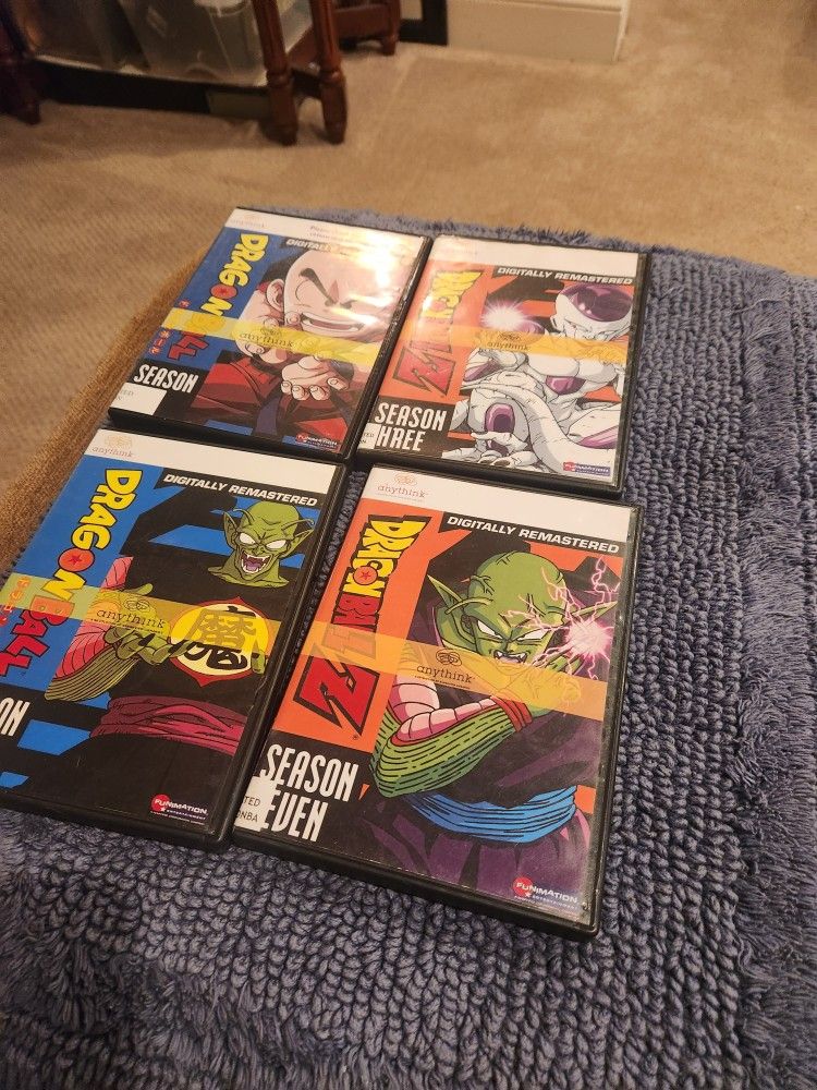 Dragon Ball Z 22 DVD Set Seasons 2 3 4 And 7 In Heavy Duty Cases All In Good Shape