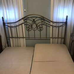 ADJUSTABLE BED FRAME WITH HEADBOARD
