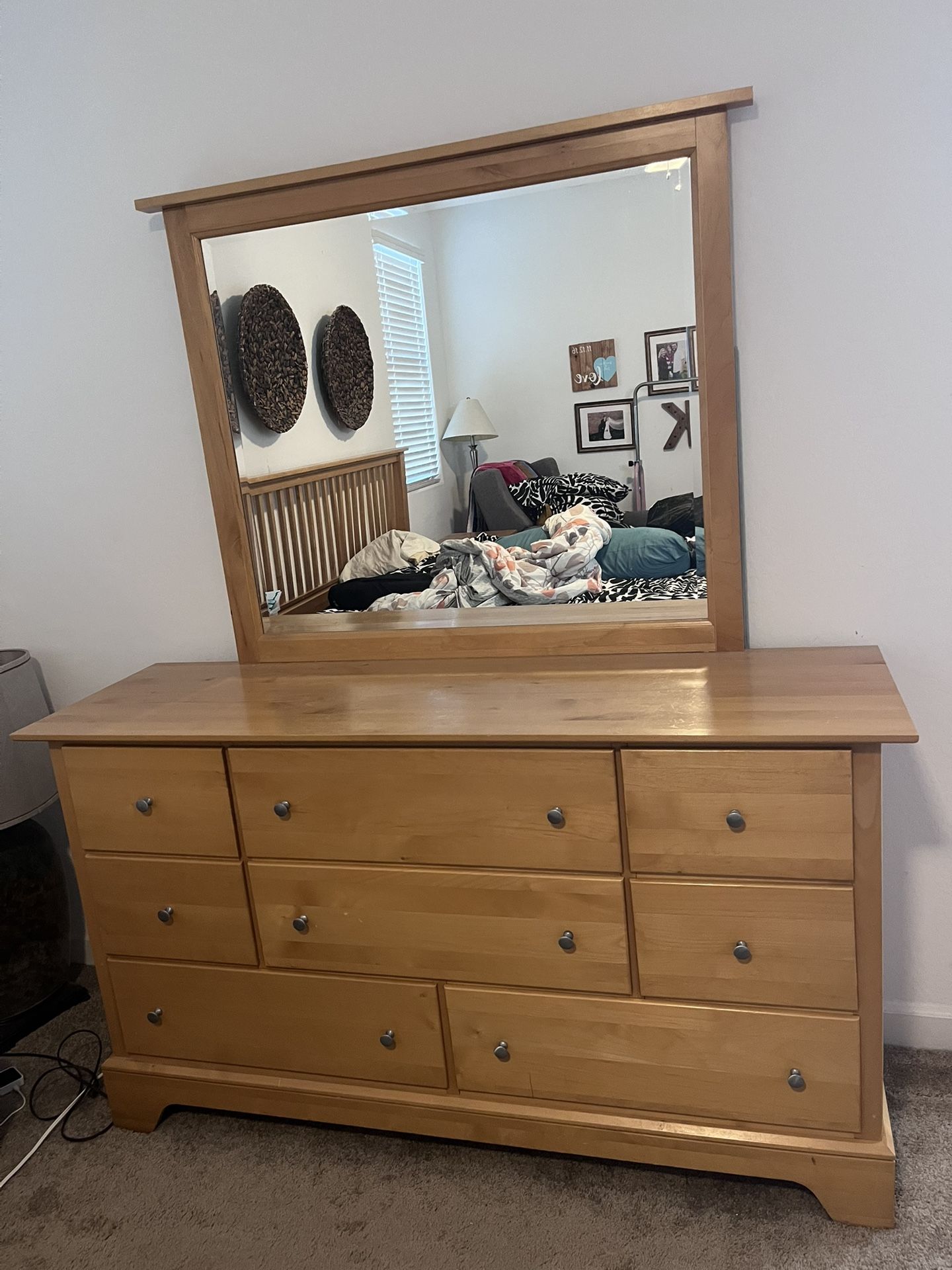 PENDING:Free Dresser/Mirror and End Tables
