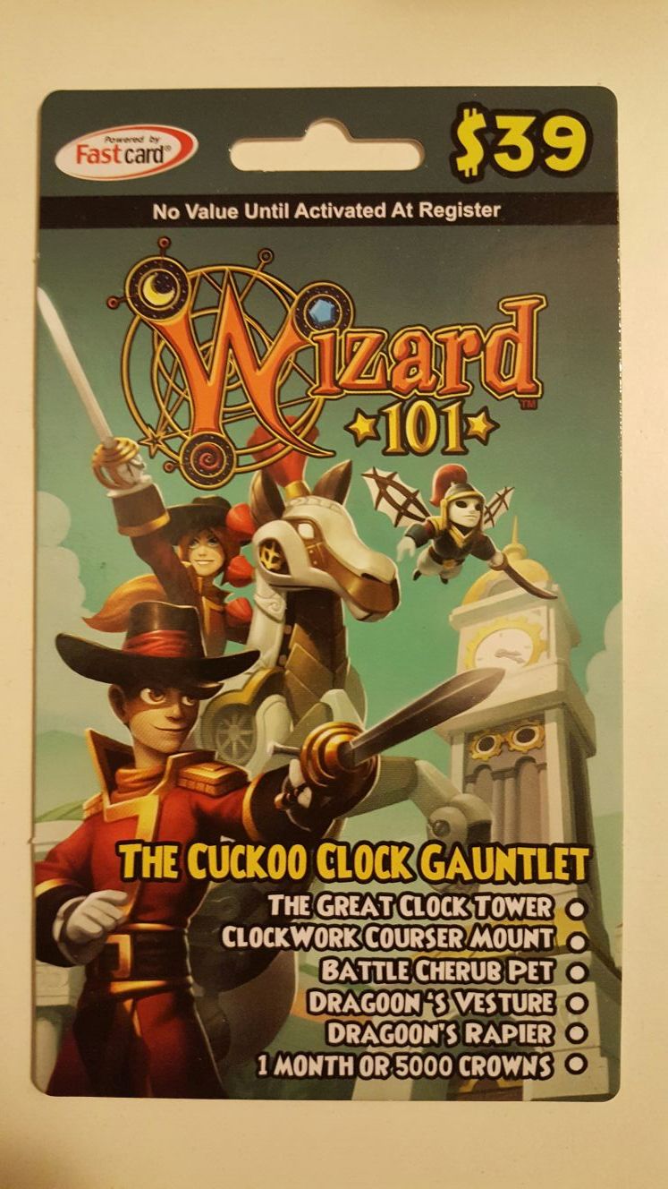 Wizard101 Cuckoo Clock Gauntlet Bundle Game Card
