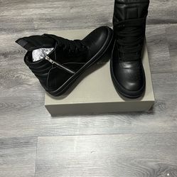 Rick Owens Geobasket 'Black' 11.5 Men Brand New 