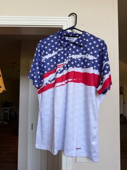 Red White & Blue Golf Shirt