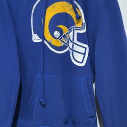 Los Ángeles RAMs Sweatshirt 47 Brand Size Medium Royal Blue Hoodie 