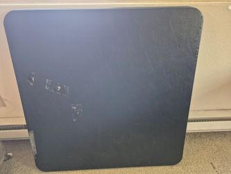 Folding Card Table — Black